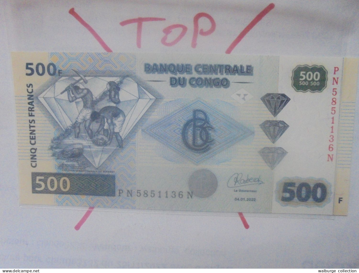 CONGO 500 FRANCS 2002 NEUF (B.32) - Democratic Republic Of The Congo & Zaire