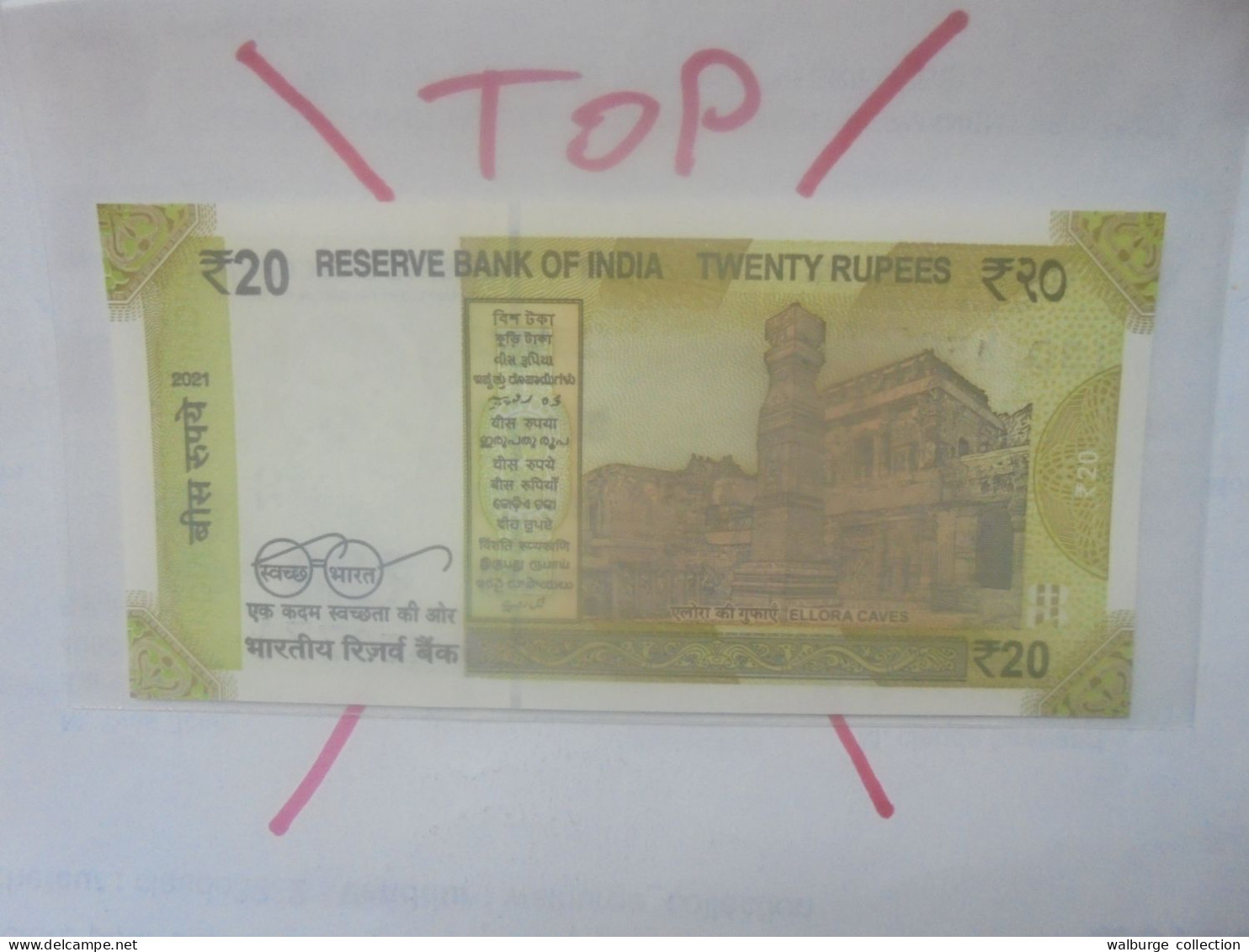 INDE 20 RUPEES 2021 Neuf (B.32) - Inde