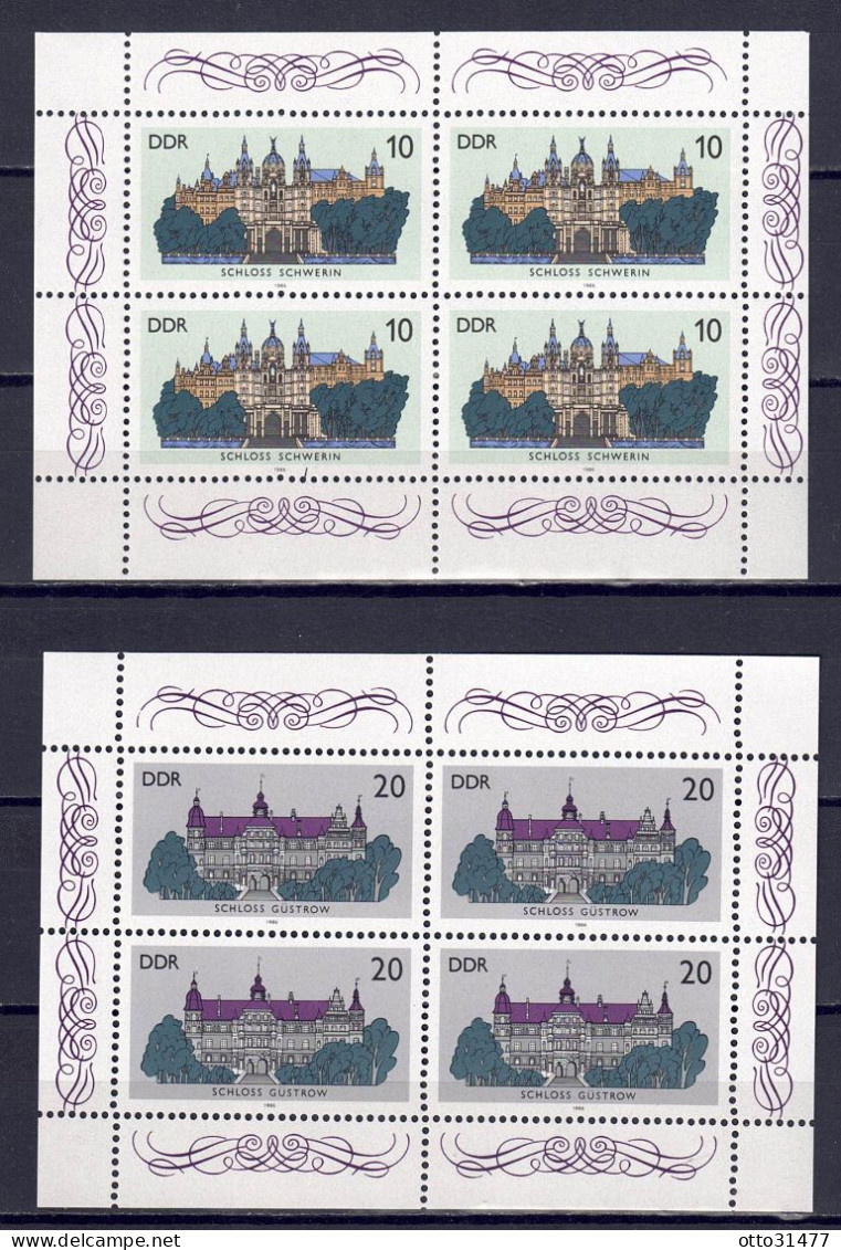 DDR 1986 - Schlösser, Nr. 3032 - 3033 Im Klb., Postfrisch ** / MNH - 1981-1990