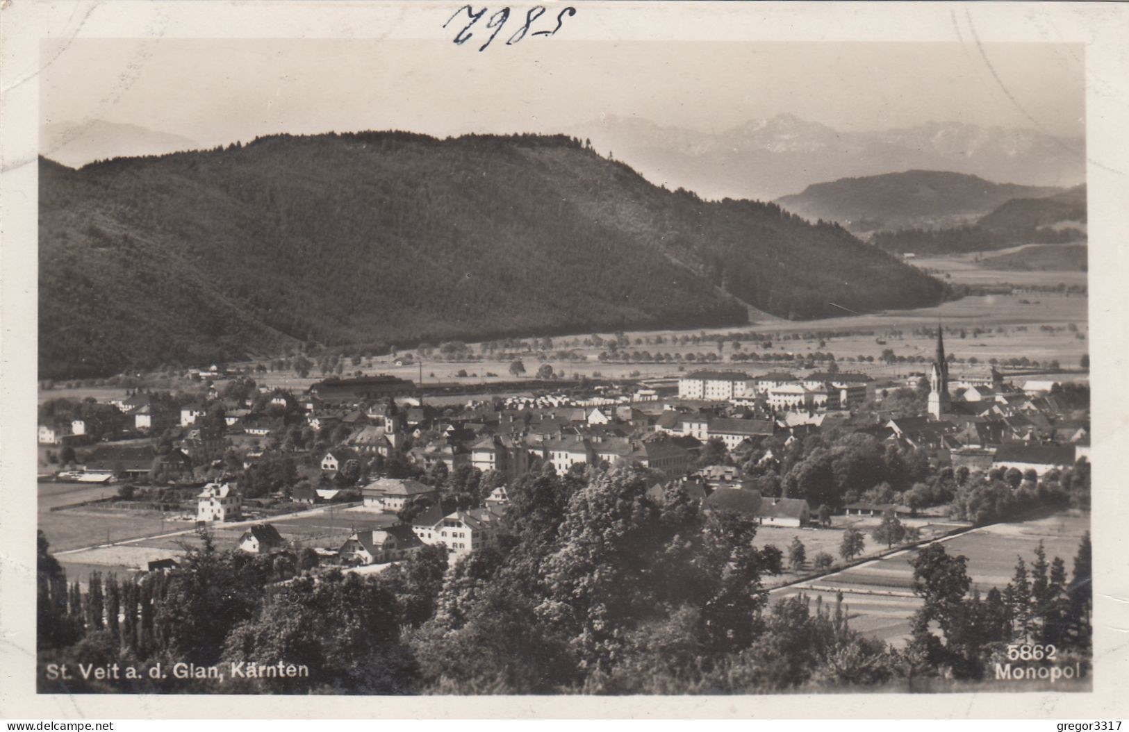 E3405) ST. VEIT A. D. GLAN - Kärnten - FOTO AK Mit Einzelnen Häusern Im Vordregrund ALT! - St. Veit An Der Glan