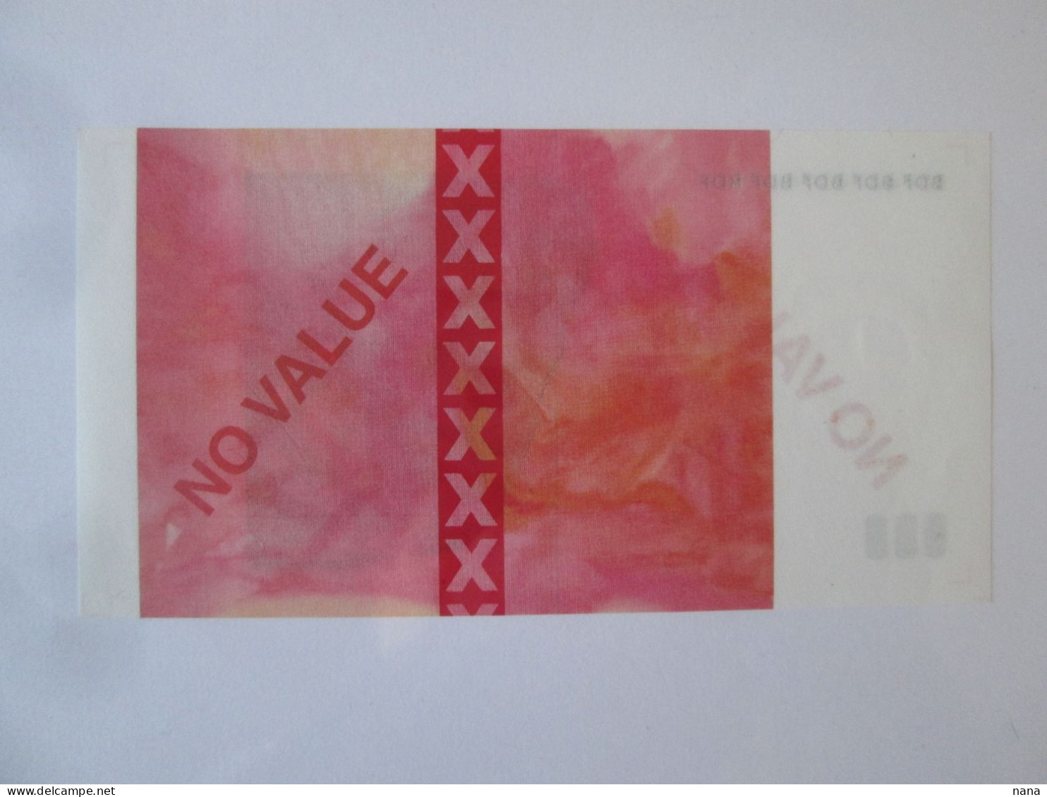 France 0 Francs UNC Emission Privee Specimen Essay/private Issue Test Specimen - Fiktive & Specimen