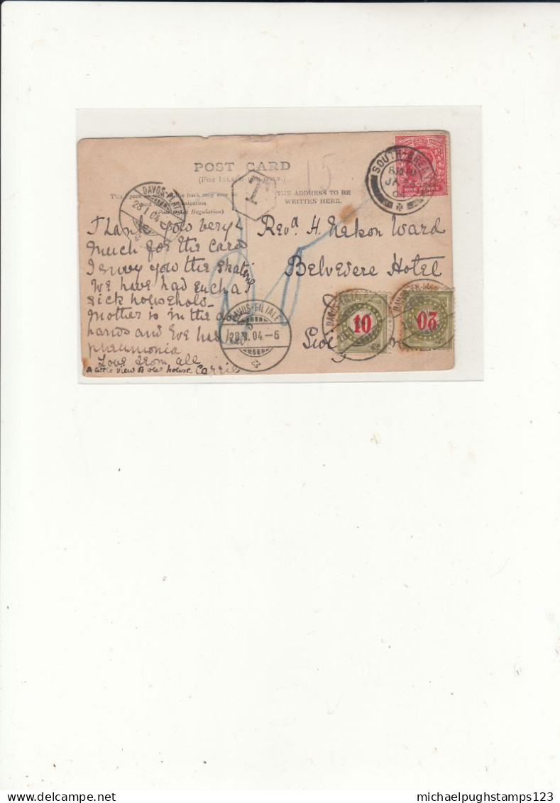 G.B. / Devon Topographical Postcards / Switzerland / Tax - Non Classificati