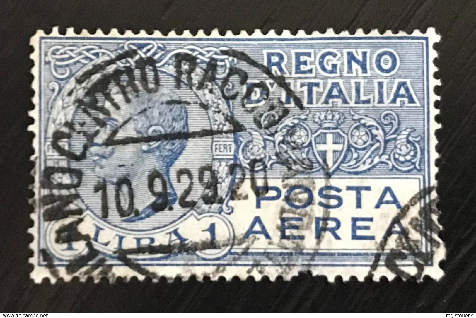 Timbre Oblitéré Poste Aérienne Italie 1926 - Luftpost