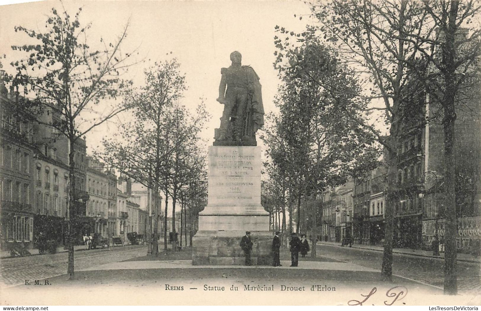 FRANCE - Reims - Statue Du Maréchal Drouet D'Erlon - Carte Postale Ancienne - Reims