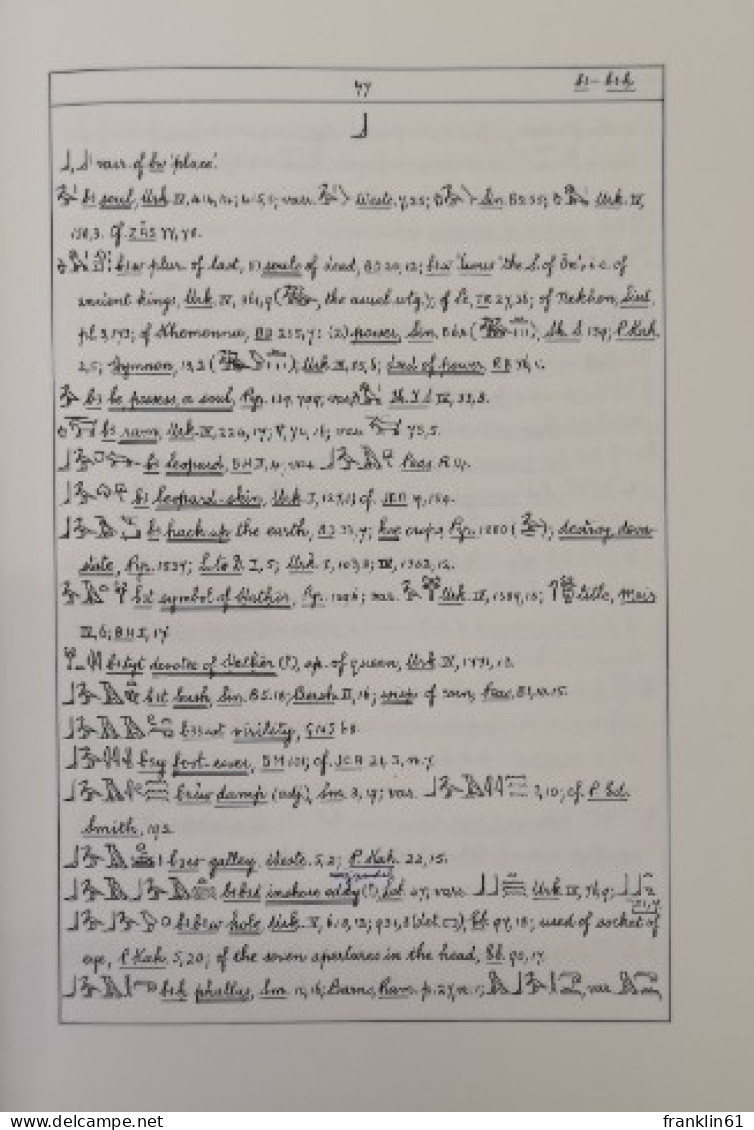 A Concise Dictionary Of Middle Egyptian. - Autres & Non Classés