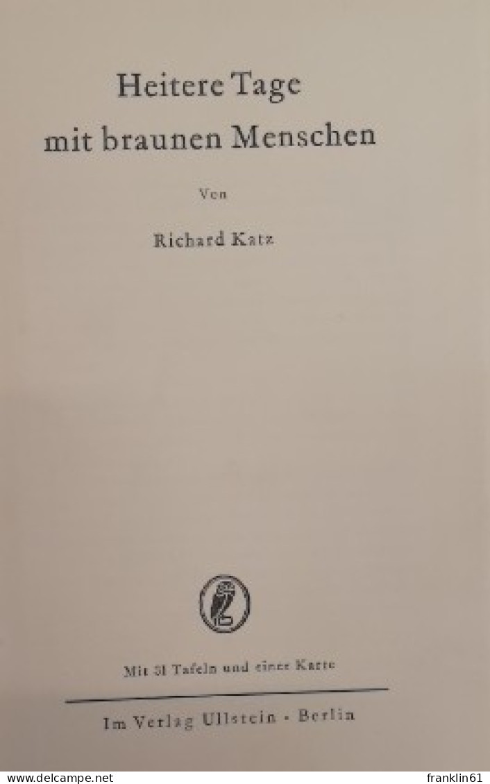 Heitere Tage Mit Braunen Menschen. - Sonstige & Ohne Zuordnung