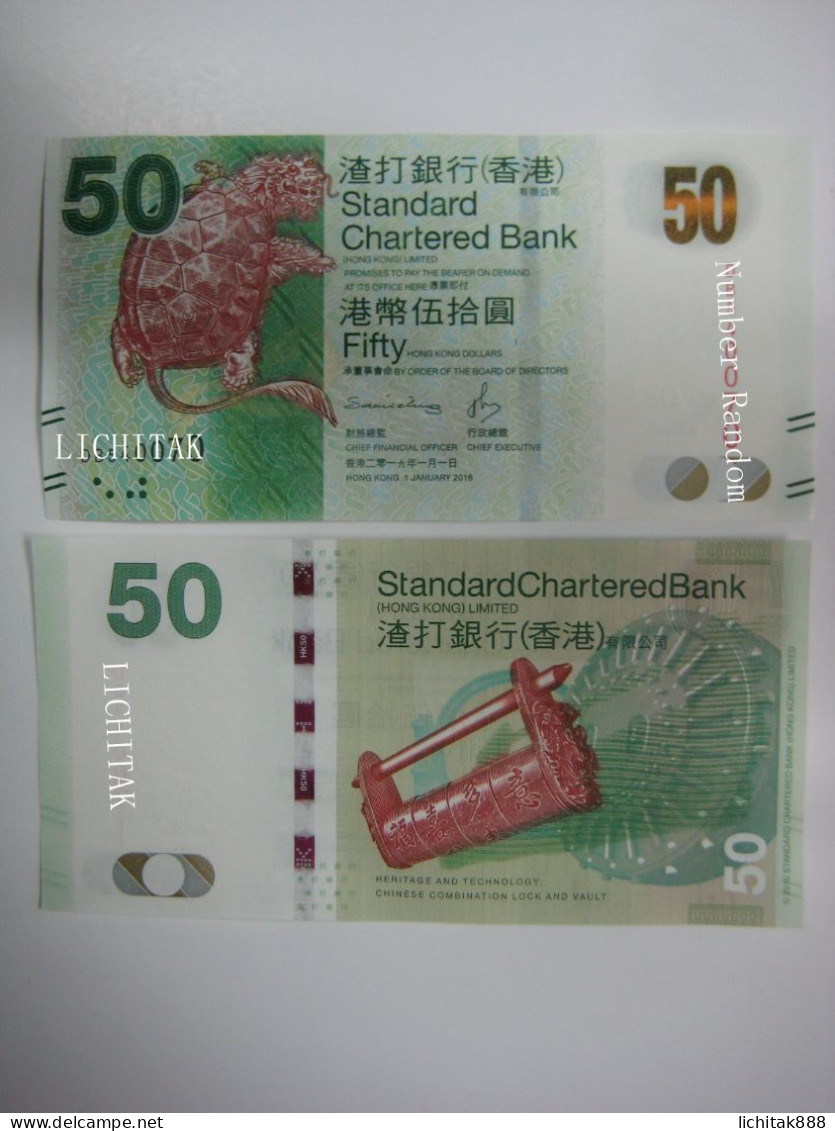 2016 Hong Kong SCB Standard Charter Bank $50 UNC  Number Random   €9 / Sheet - Hongkong