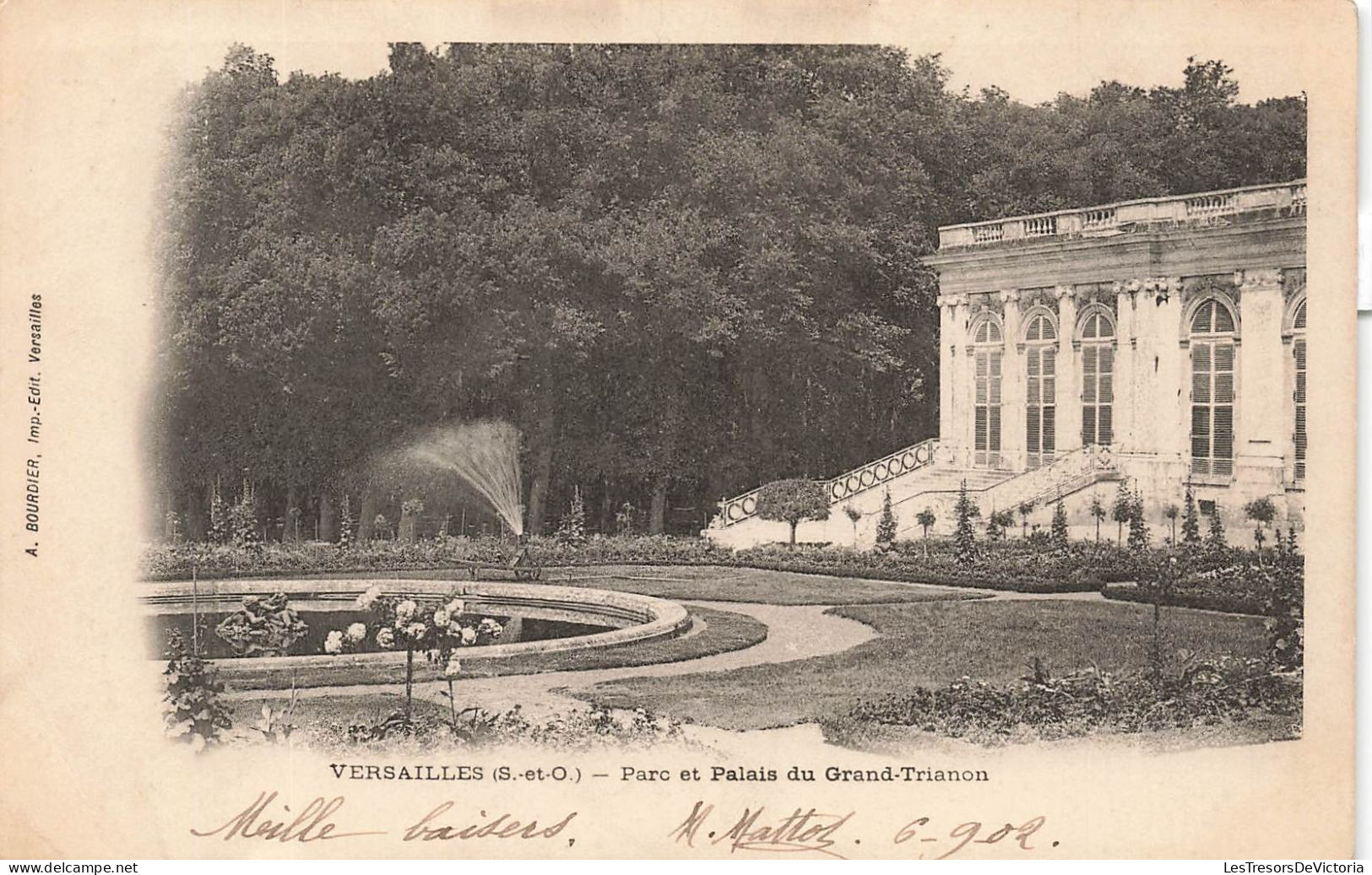 FRANCE - Versaiilles  - Parc Et Palais Du Grand Trianon - A Bourdier Imp Edit Versaille - Carte Postale Ancienne - Versailles