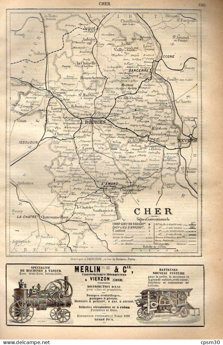 ANNUAIRE - 18 - Département Cher - Année 1905 - édition Didot-Bottin - 38 Pages - Directorios Telefónicos