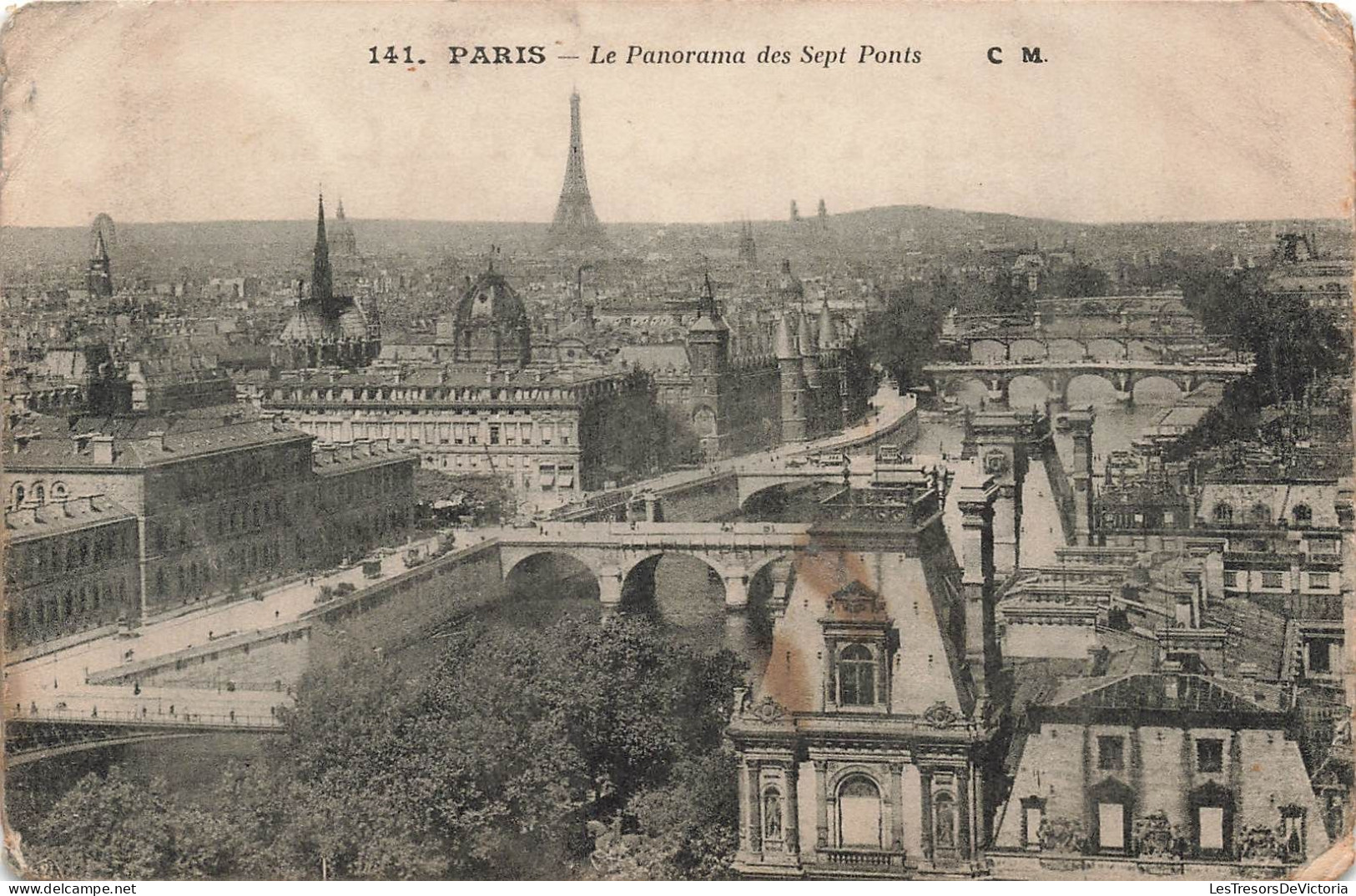 FRANCE - Paris - Le Panorama Des Sept Ponts - Carte Postale Ancienne - Multi-vues, Vues Panoramiques