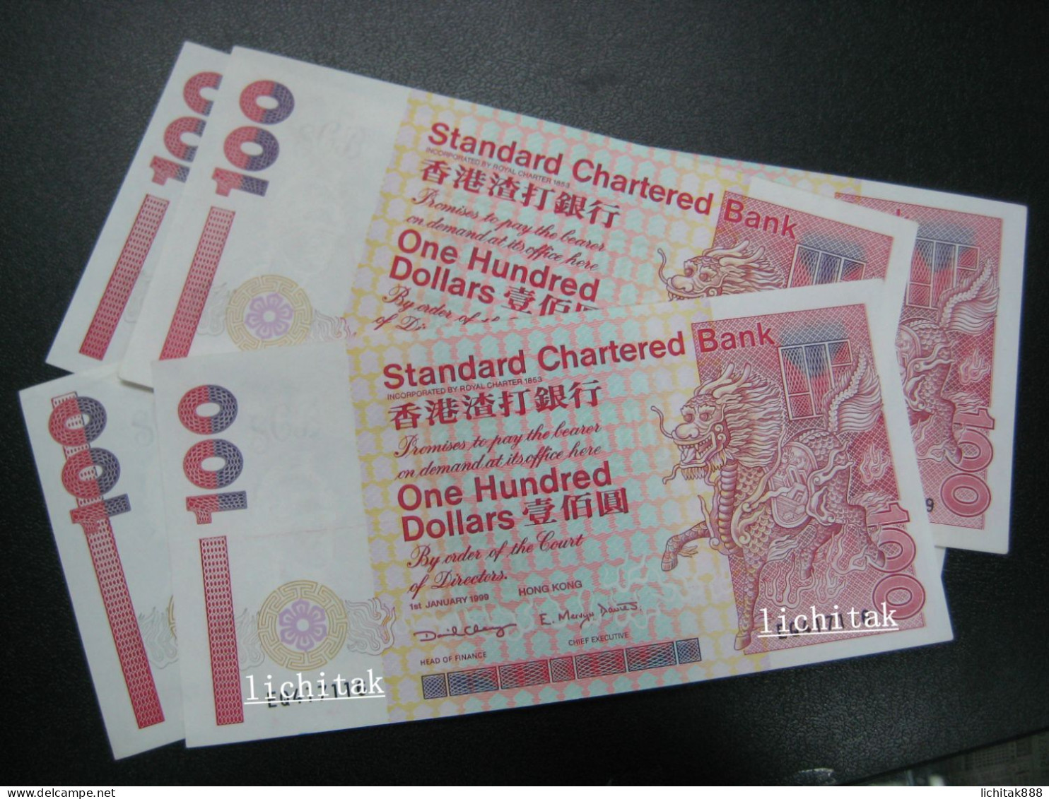 1993 - 2002 Hong Kong SCB Standard Charter Bank $100 Used €15/ Pc Number & Year Random - Hongkong