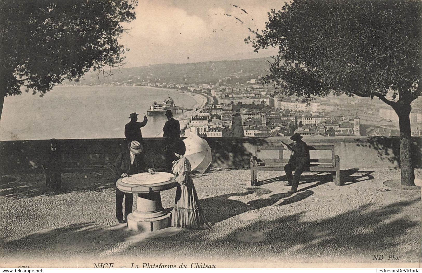 FRANCE - Nice - Vue Générale Sur La Plateforme Du Château - Carte Postale Ancienne - Monumenten, Gebouwen