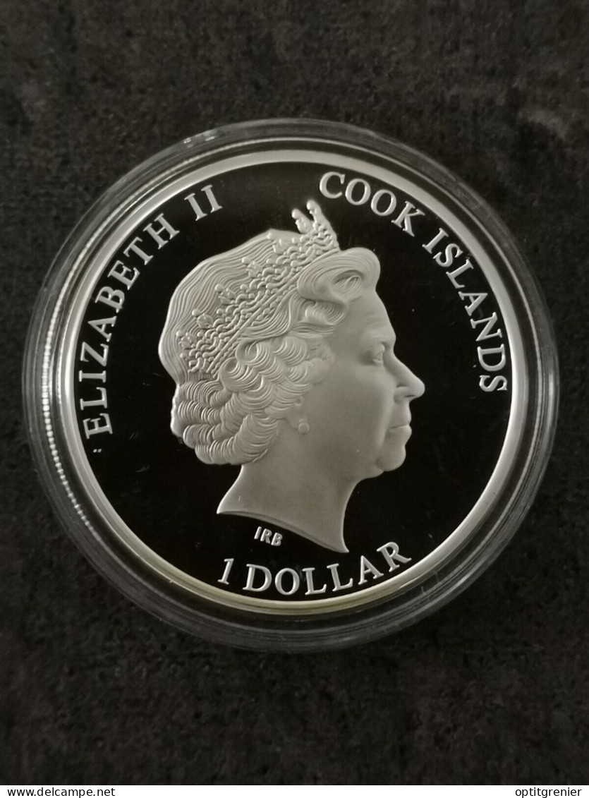1 DOLLAR 2013 ARGENT OURS BLANC COOK ISLAND - Islas Cook