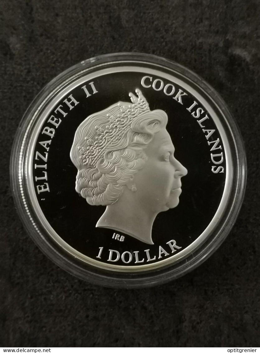 1 DOLLAR 2013 ARGENT OURS BLANC COOK ISLAND - Cookeilanden