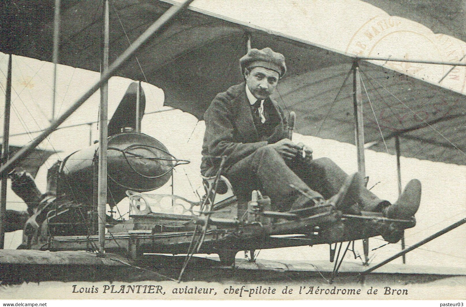 Bron Louis Plantier Chef Pilote De L'Aérodrome De Bron - Bron