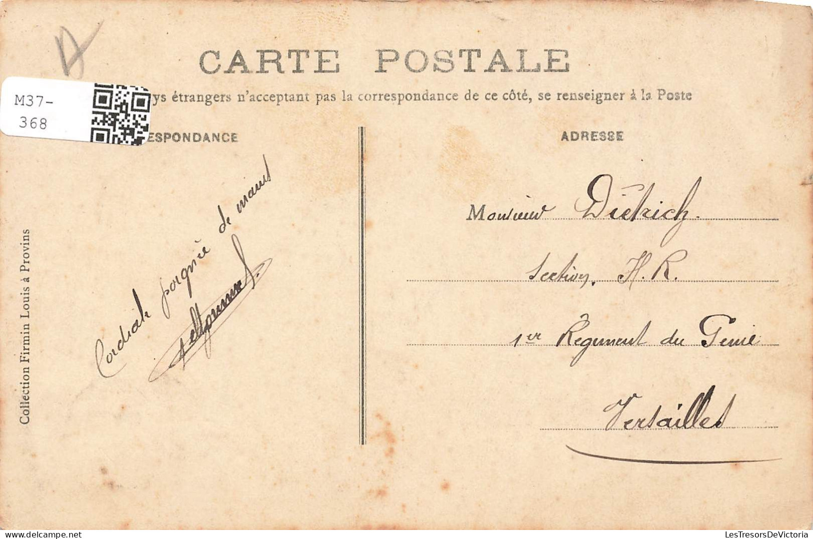 FRANCE - Provins -  Vue Générale De La Tourelle Dite Du " Trou Au Chat" - Carte Postale Ancienne - Provins