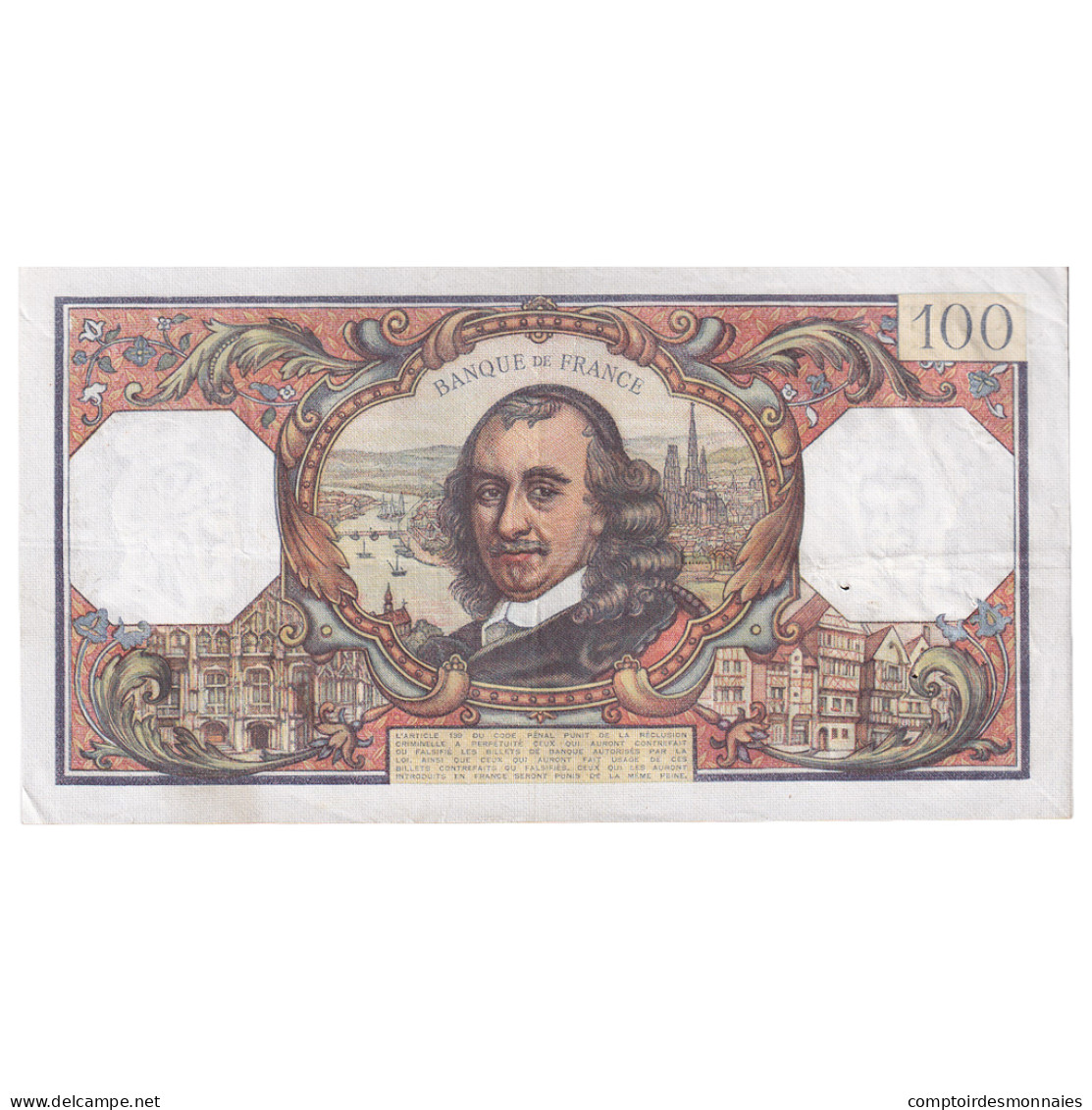 France, 100 Francs, Corneille, 1967, C.236, TTB, Fayette:65.17, KM:149b - 100 F 1964-1979 ''Corneille''