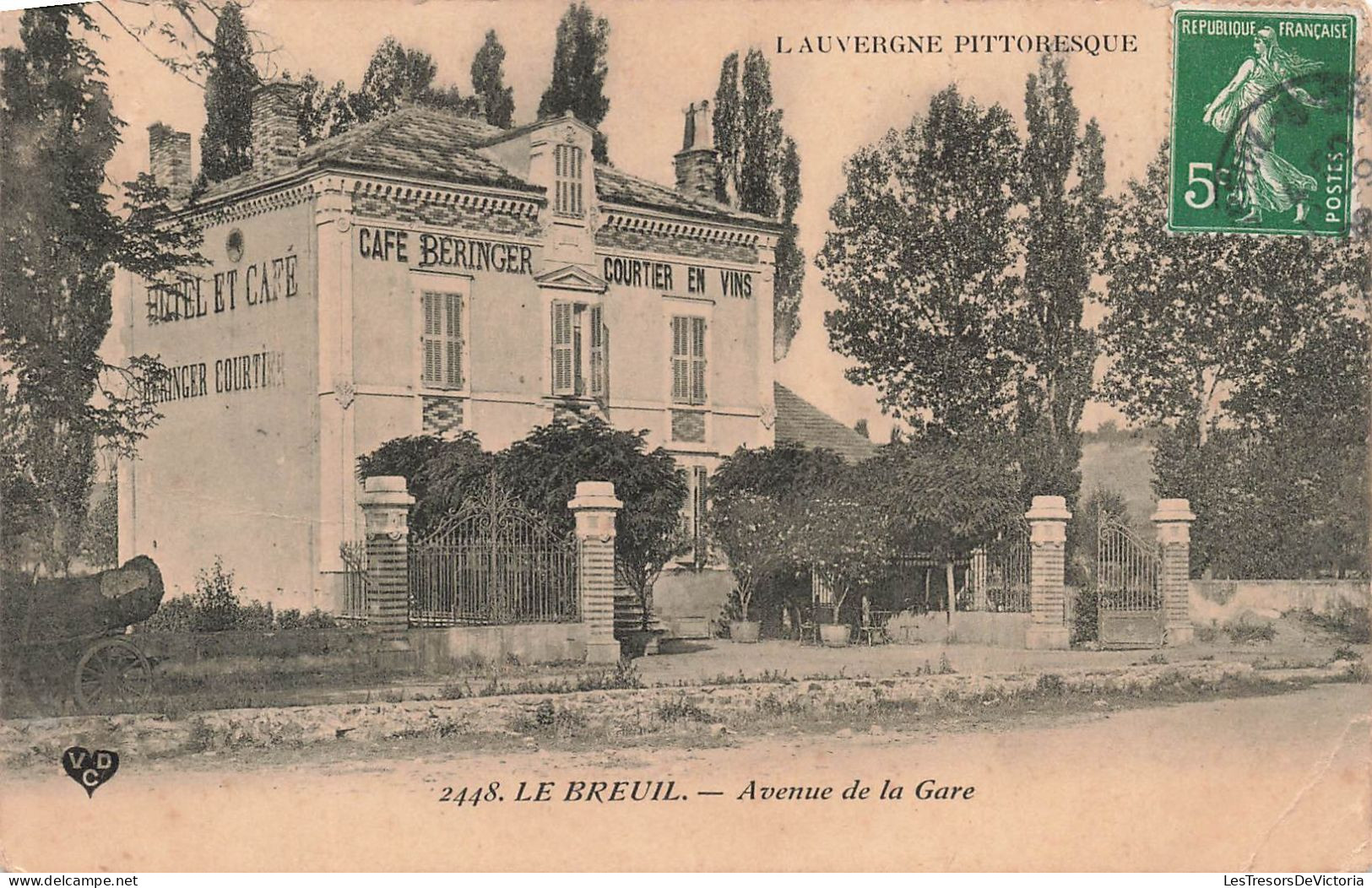 FRANCE - Le Breuil - Avenue De La Gare - Carte Postale Ancienne - Autres & Non Classés