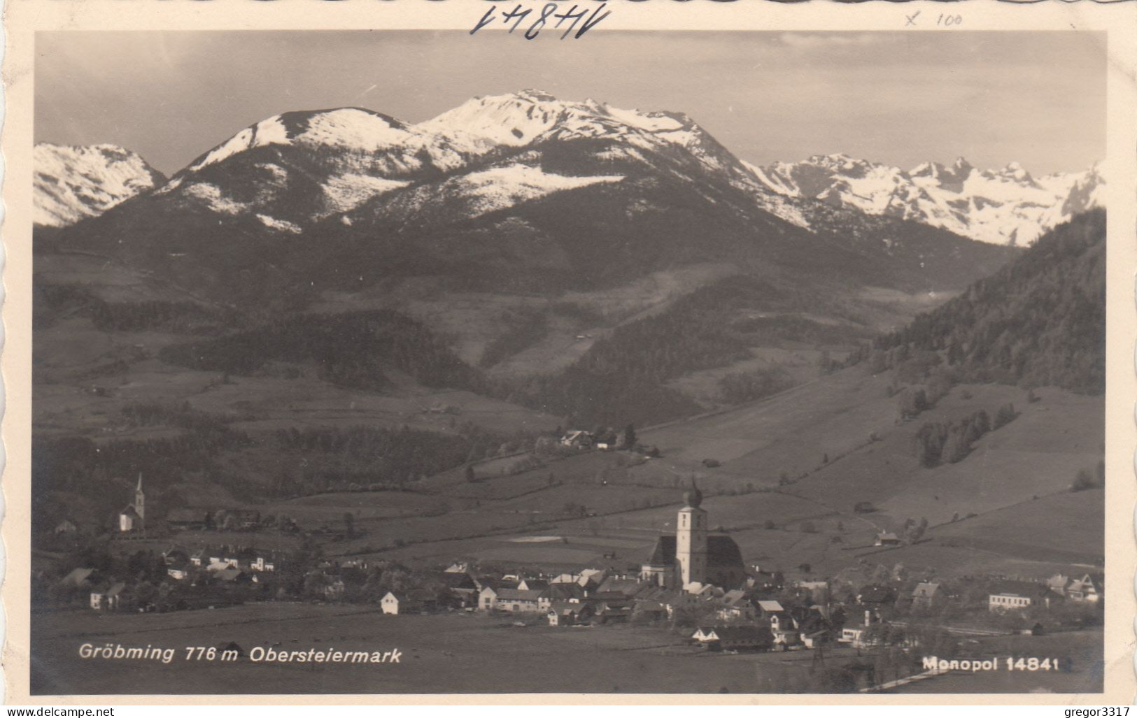 E3439) 3 Stück Schöne Alte S/W FOTO AK - GRÖBMING - Obersteiermark - Stoderzinken - Häuser Kirche ALT! - Gröbming