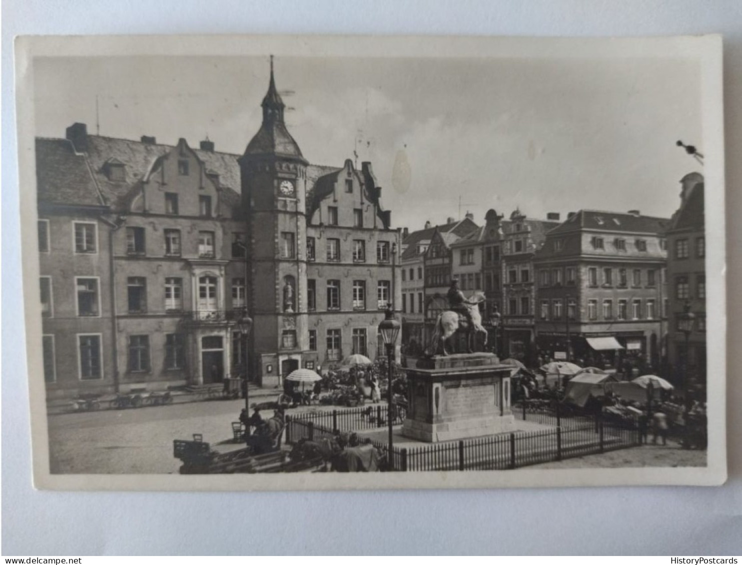 Düsseldorf, Marktplatz, Rathaus, Denkmal D. Kurfürsten, 1927 - Duesseldorf