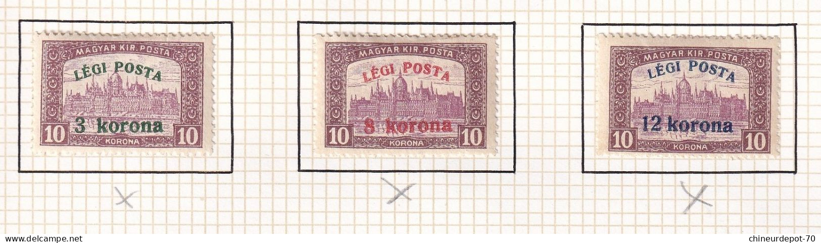 Lot Hongrie Poste Aérienne Neufs Avec Charniere * & 3 Oblitérés  Voir Photos - Unused Stamps