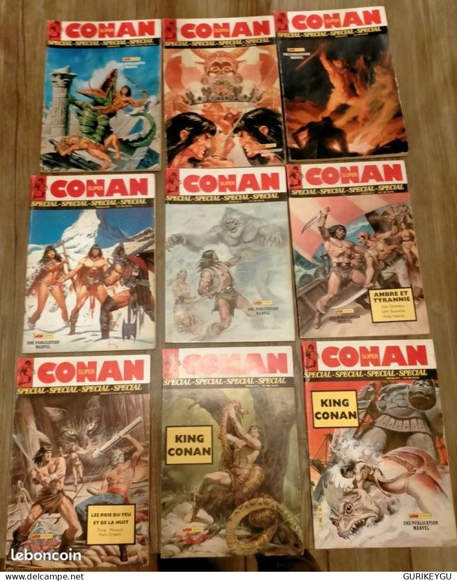 Super Conan Spécial N° 1.2.3.4.5.6.7.8.9 Mon Journal Publication Marvel EO De 1987 - Conan
