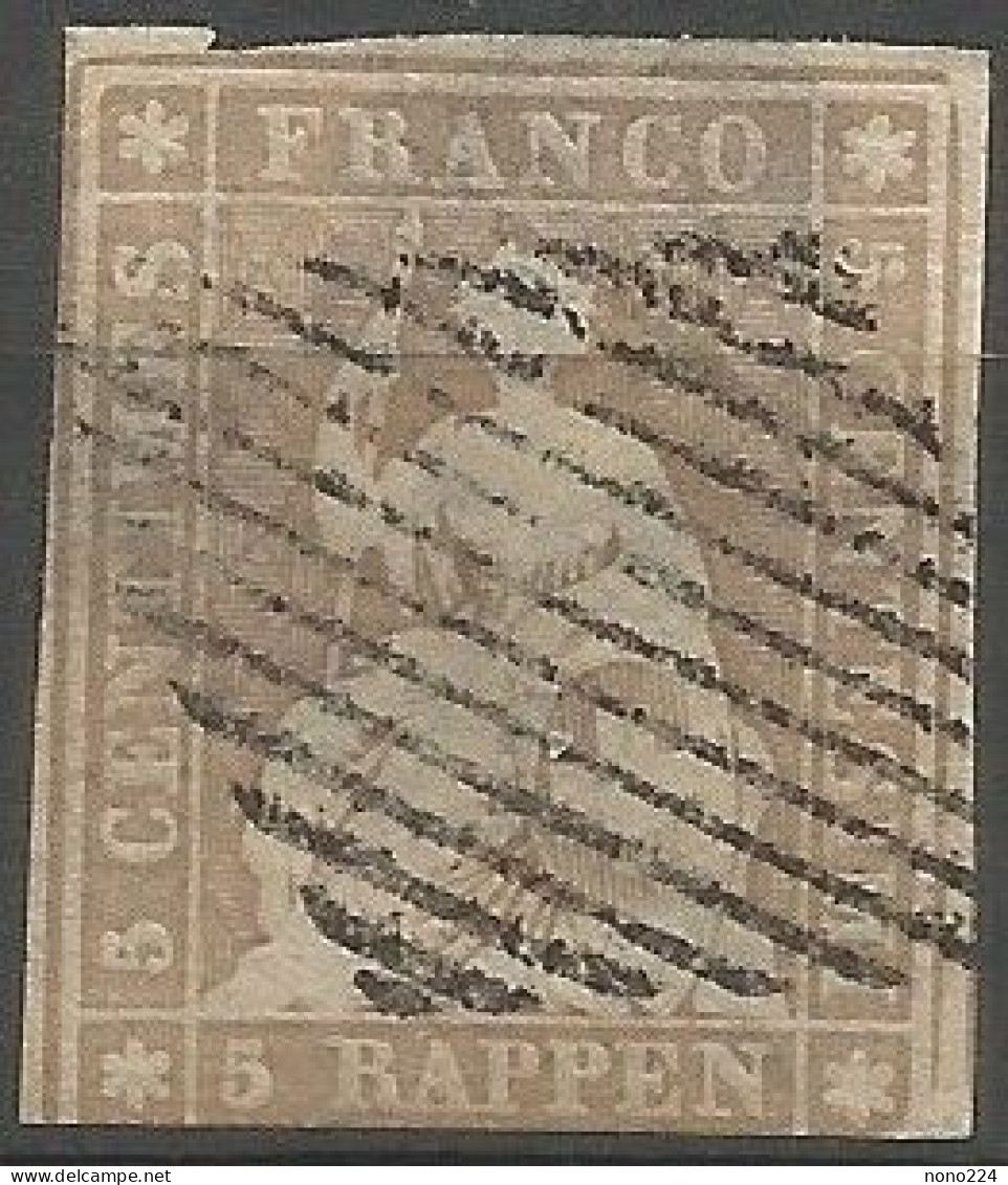 Timbre De 1854 ( Strubel / N°22Aa / Signé Marchand ) - Used Stamps