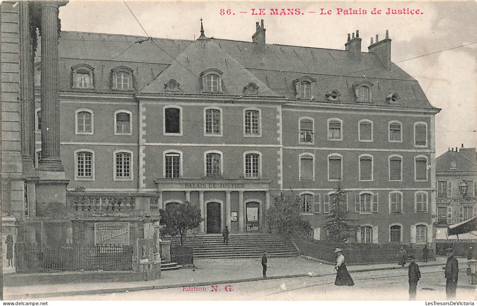 FRANCE - Le Mans - Vue Générale Du Palais De Justice - Animé - Carte Postale Ancienne - Le Mans