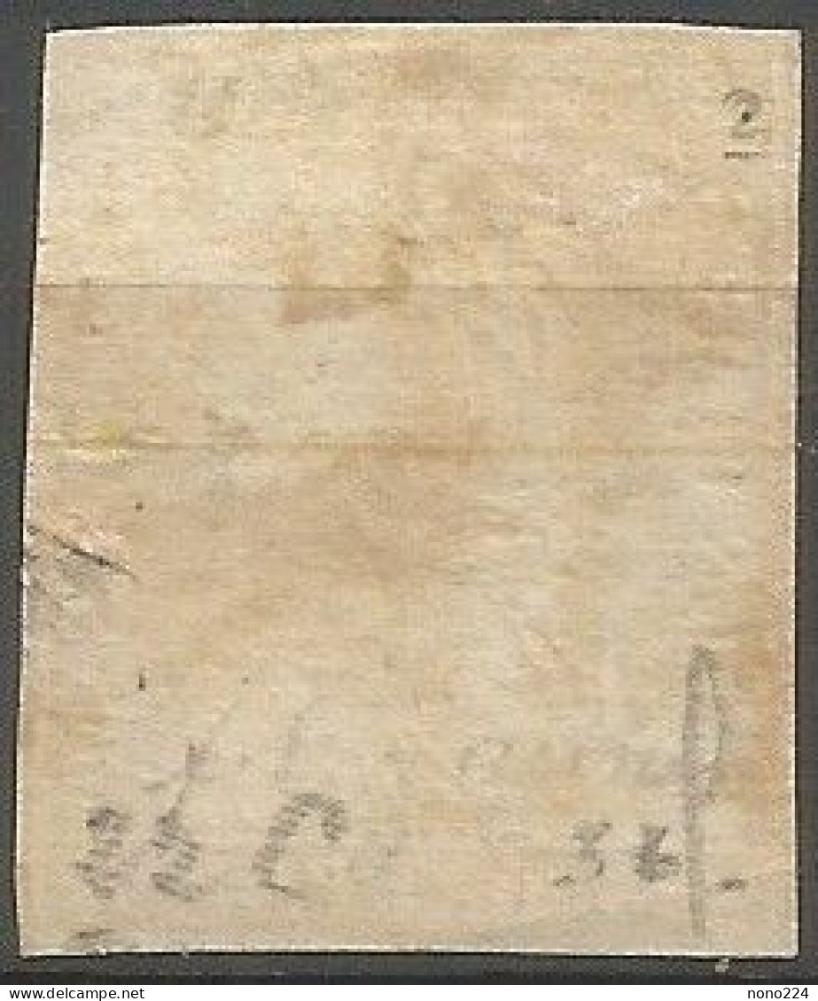 Timbre De 1855 ( Strubel / N°22C / Signé Marchand ) - Gebraucht