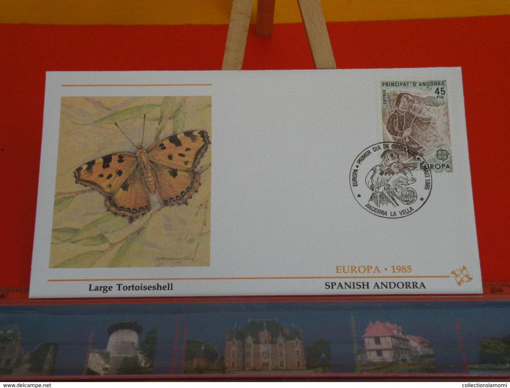 Papillon,Large Tortoiseshell > Andorre Espagnol  > Europa CEPT 1985 - 3.5.1985 - FDC 1er Jour - Verzamelingen