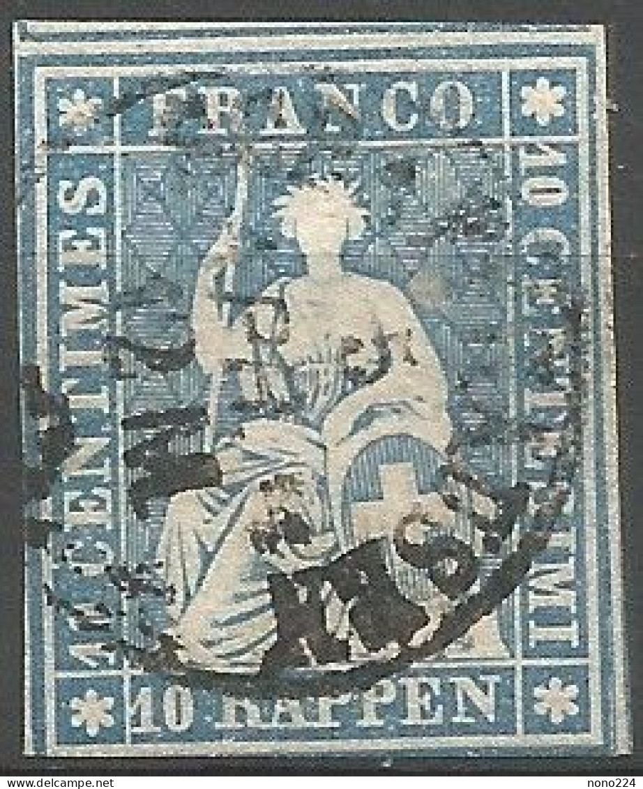 Timbre De 1855 ( Strubel / N°23Cd / Signé Marchand ) - Used Stamps