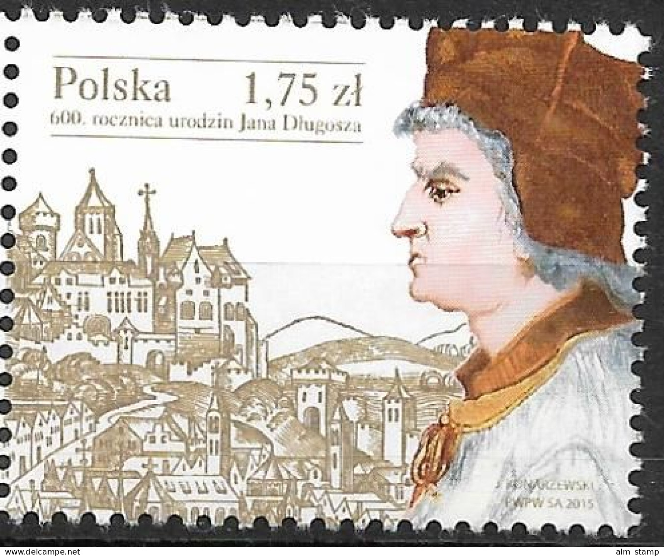 2015 Polen Mi. 4808 **MNH  600. Geburtstag Von Jan Dugosz - Neufs