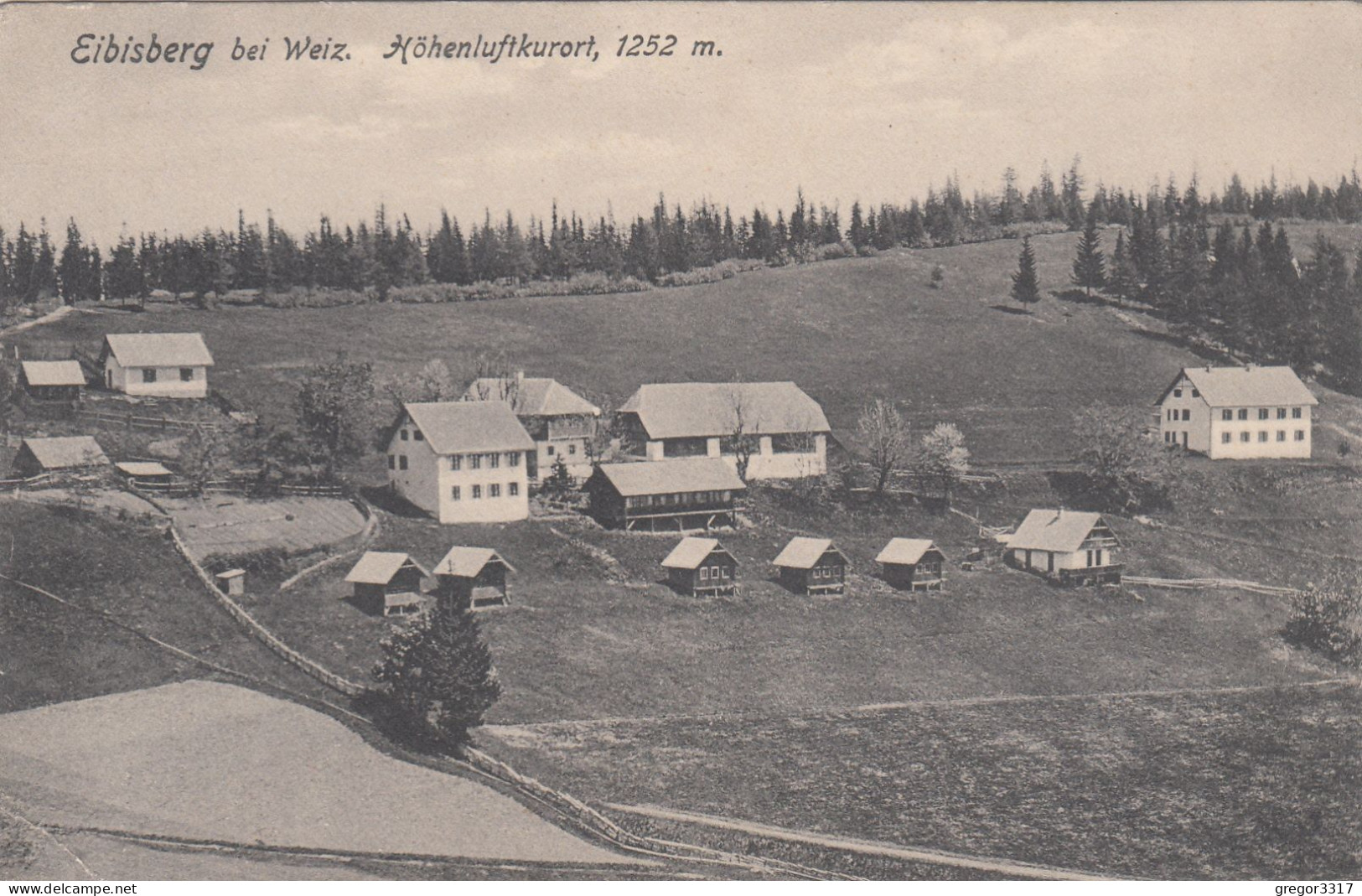 E3456) EIBISBERG Bei WEIZ - Einzelne Häuser U. Hütten ALT!  1909 - Weiz