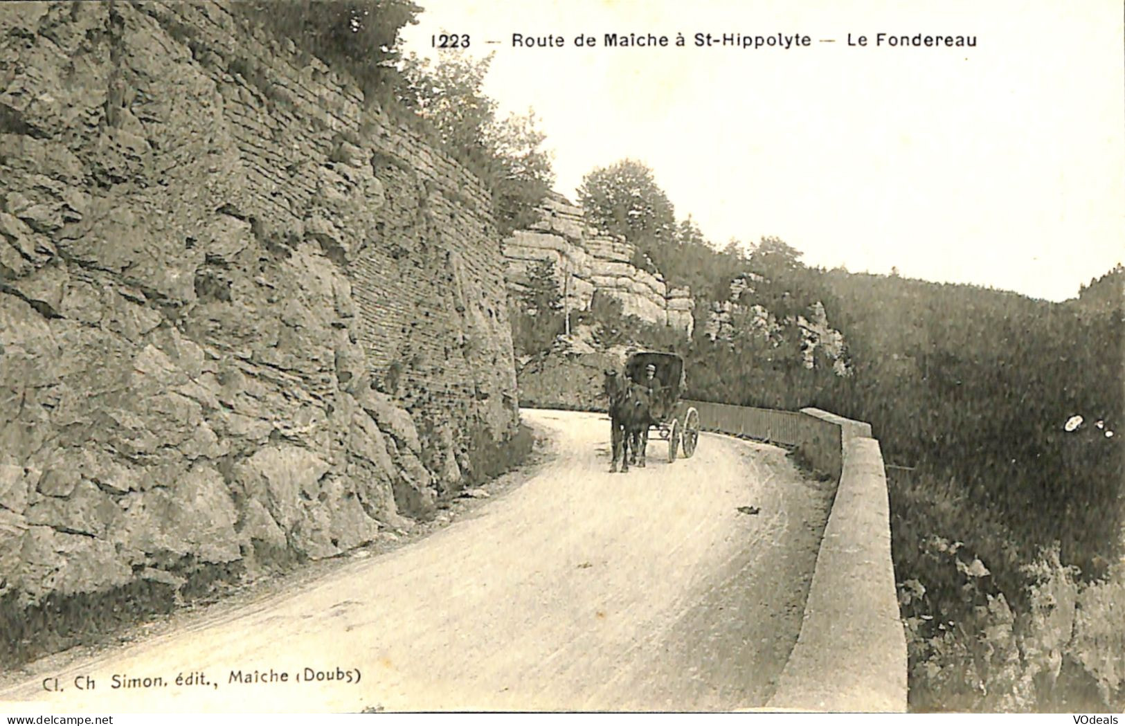 France - (25) Doubs - Route De Maïche à St-Hippolyte - Le Fondereau - Saint Hippolyte