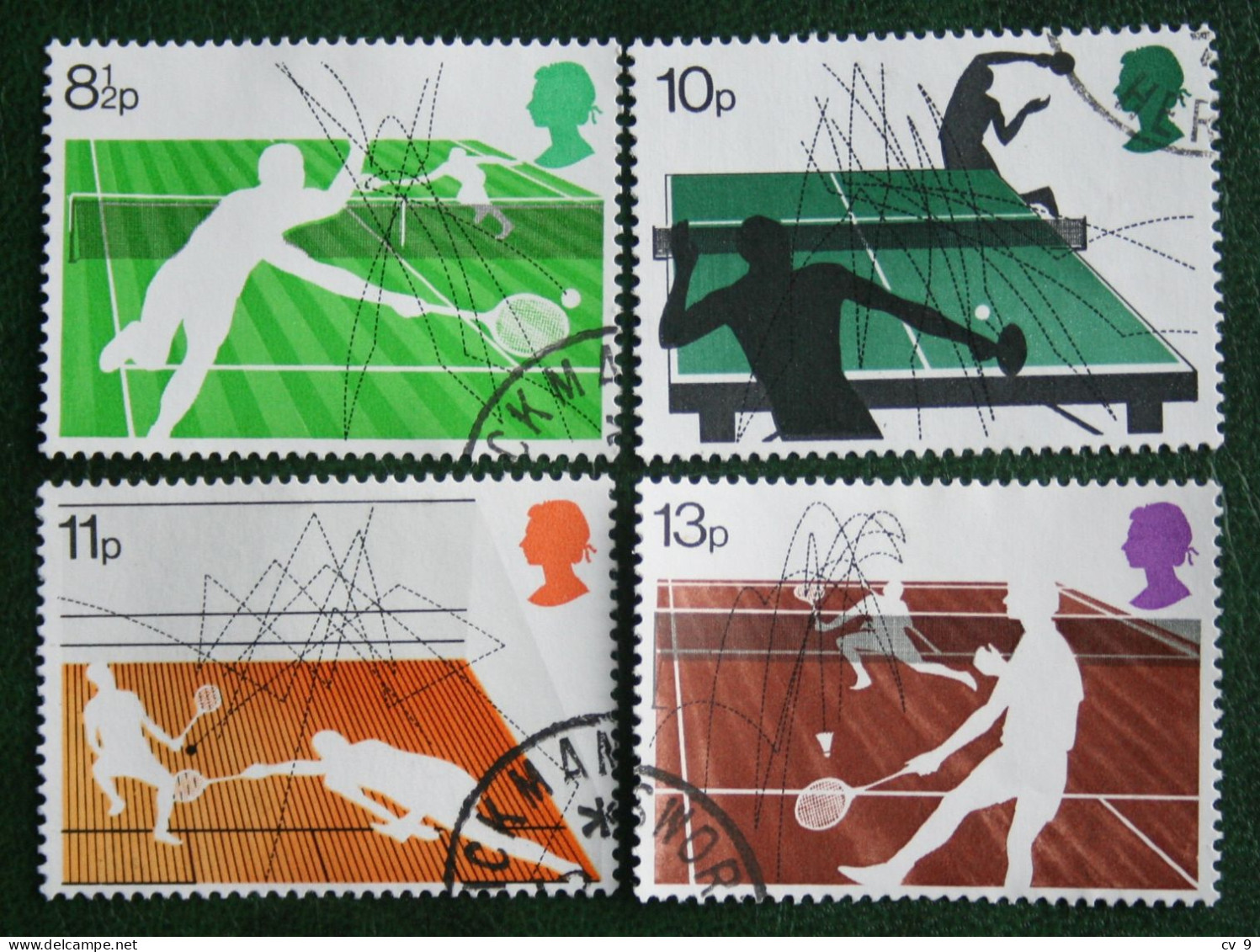 Racket Sport Tennis (Mi 727-730) 1977 Used Gebruikt Oblitere ENGLAND GRANDE-BRETAGNE GB GREAT BRITAIN - Used Stamps