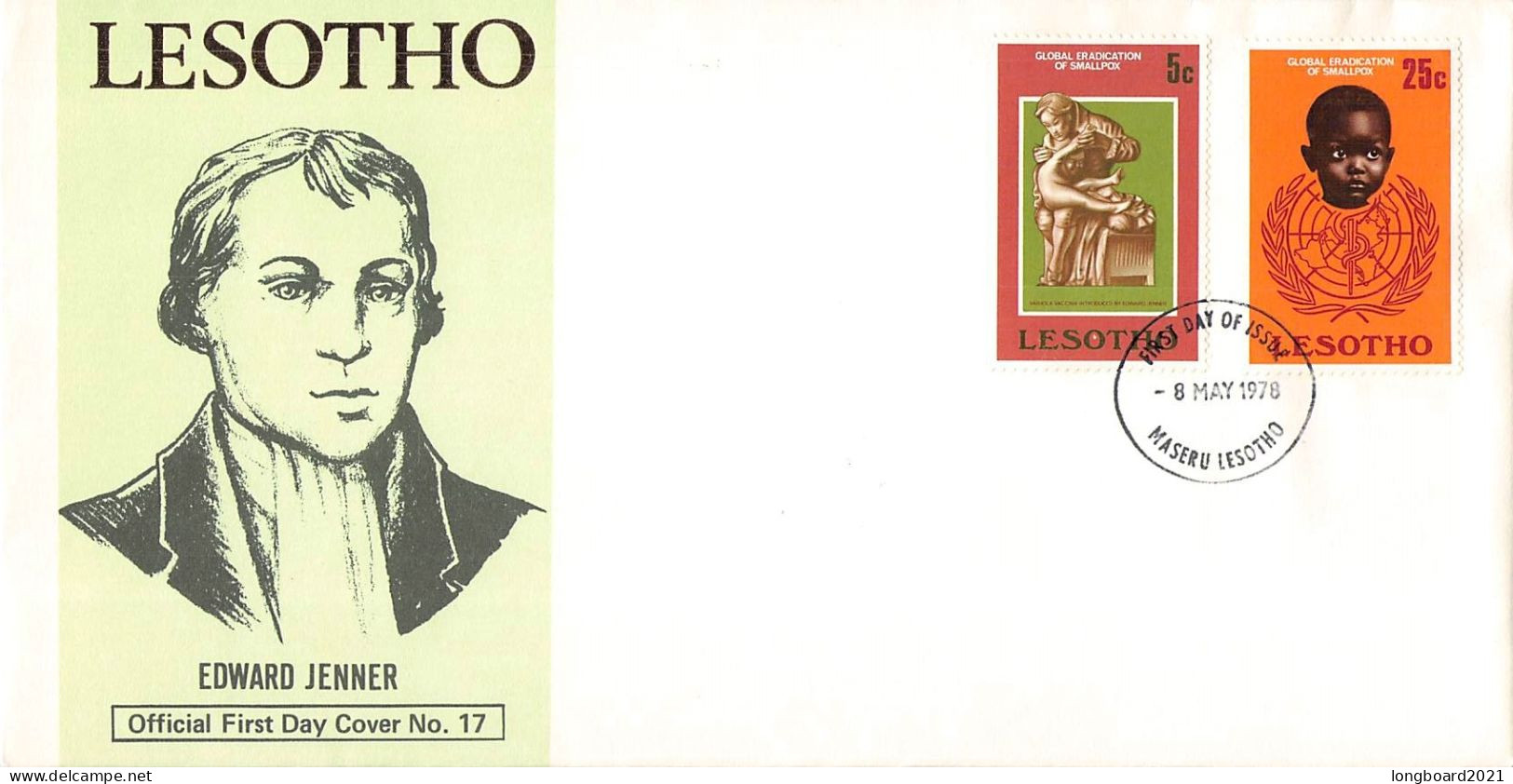 LESOTHO - FDC 1978 JENNER / 5048 - Lesotho (1966-...)