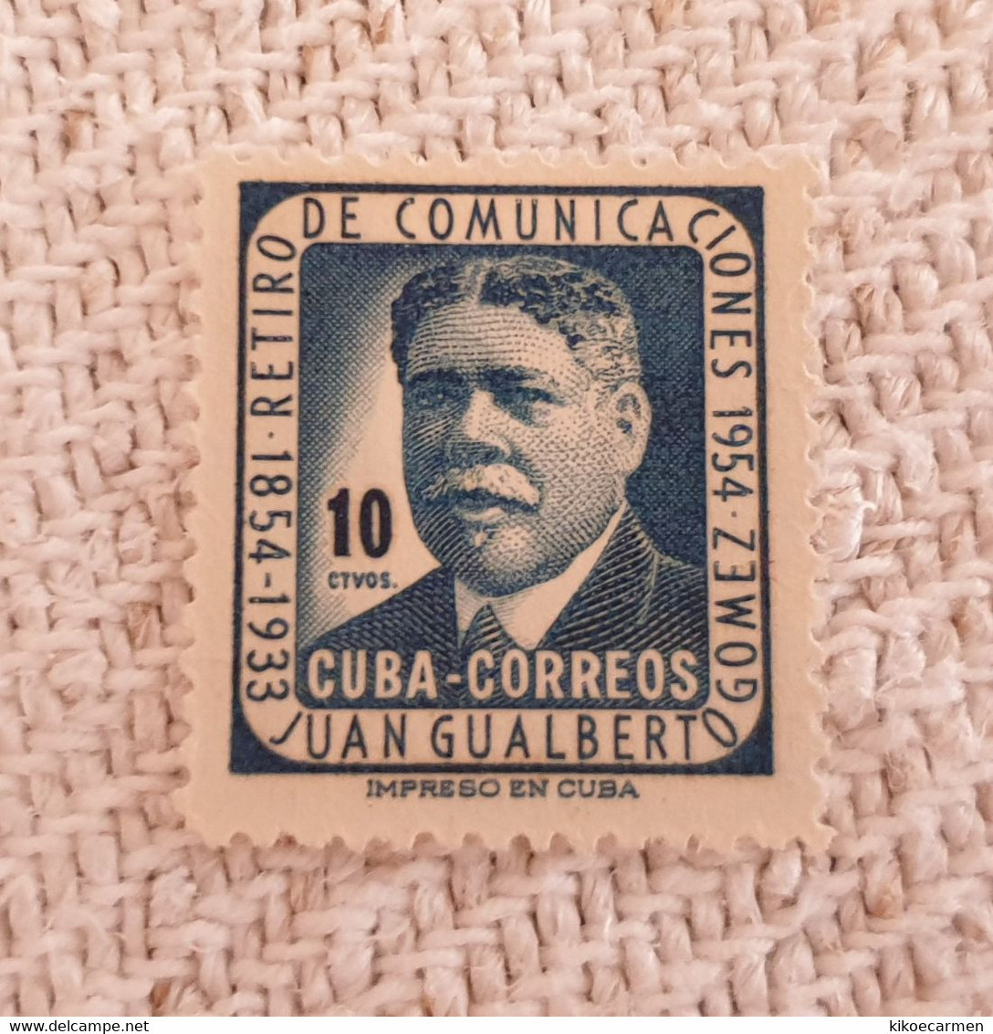 Cuba Retiro De Comunicaciones 1954 New MNH ** - Nuevos