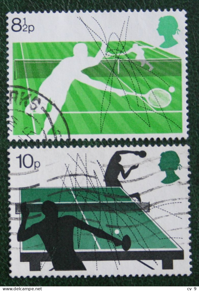 Racket Sport Tennis (Mi 727-728) 1977 Used Gebruikt Oblitere ENGLAND GRANDE-BRETAGNE GB GREAT BRITAIN - Used Stamps