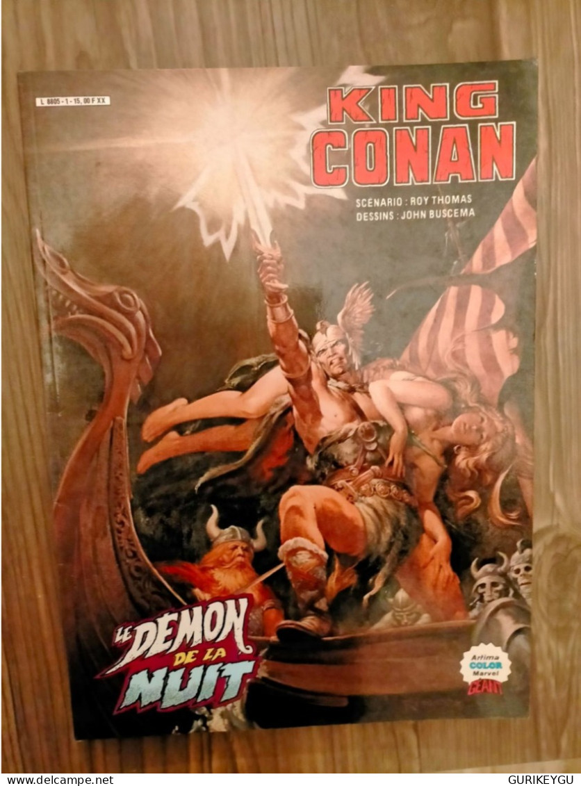 KING CONAN N °1 LE DEMON DE LA NUIT EO De 1984 ÉDITION Artima Color Géant TTBE - Conan