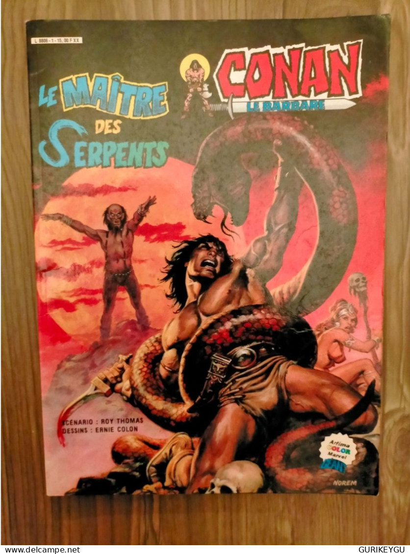 CONAN Le Barbare N° 1  Le Maitre Des Serpents  1984 ÉDITION Artima Color Géant TTBE - Conan