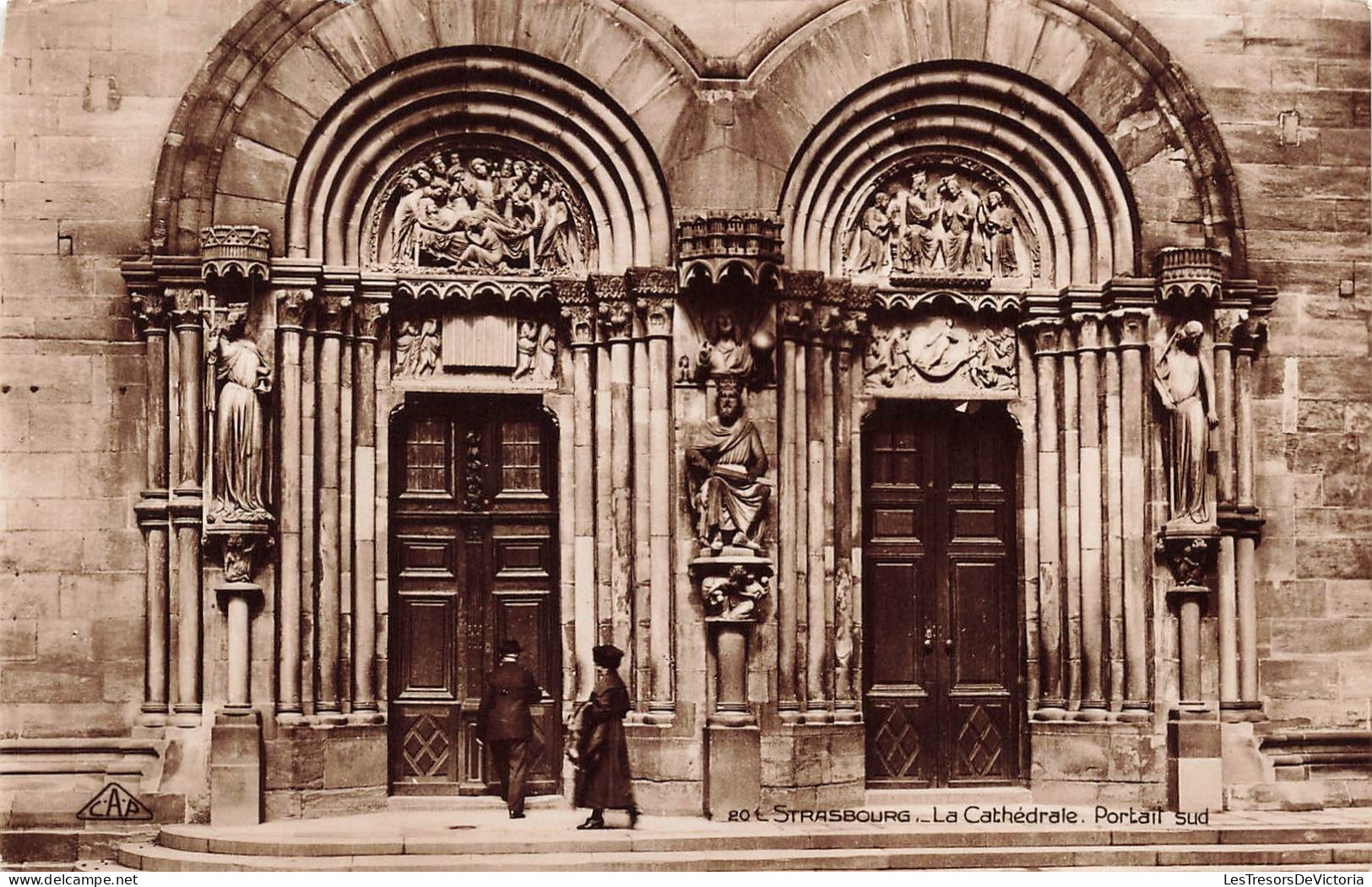 FRANCE - Strasbourg - La Cathédrale - Portail Sud - Carte Postale Ancienne - Straatsburg