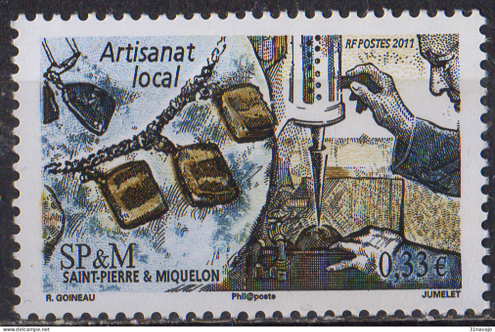 SAINT PIERRE ET MIQUELON - Artisanat Local: Colliers - Unused Stamps