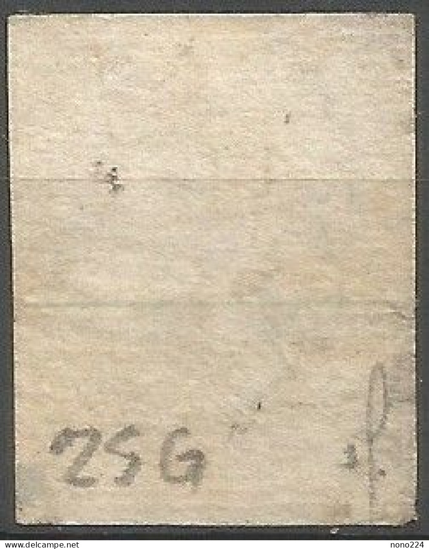 Timbre De 1857/62 ( Strubel / N°25G / Signé Marchand ) - Oblitérés
