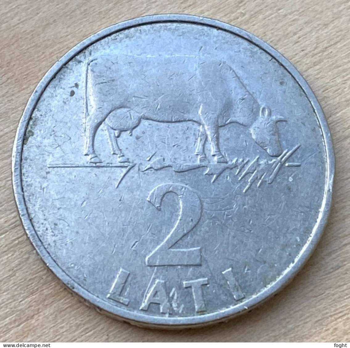 1992 Latvia Standard Coinage Coin 2 Lati,KM#12,6475 - Latvia