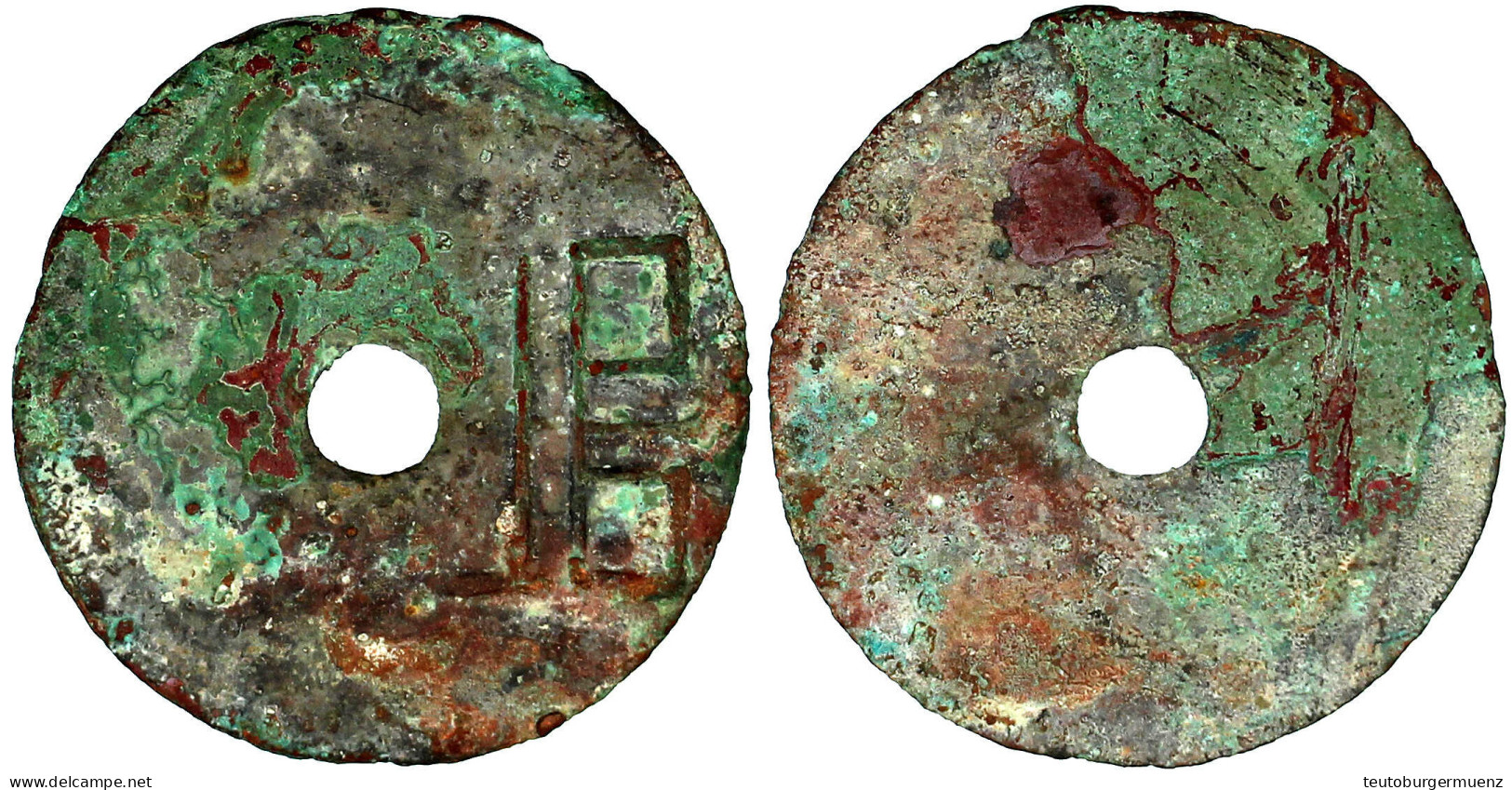 Rundmünze Ca. 350/220 V. Chr. Stadt Yuan Im Staat Liang. 14,63 G. Sehr Schön, Selten Exemplar Der 85. Teutoburger Münzau - Chine