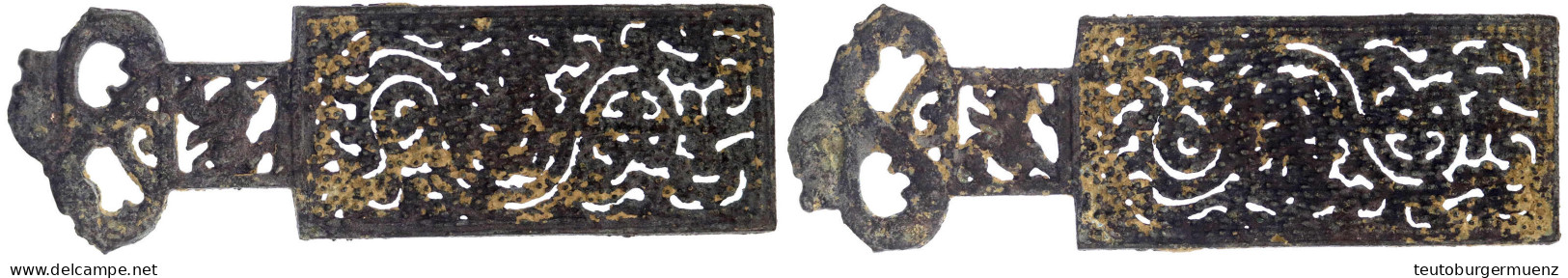Sogenanntes Reibeisen "Lung Niu Hsing" Der Frühen Chou-Zeit. Bronze, 173 X 52 Mm. Fast Sehr Schön. Coole 6805. Grundmann - Chine