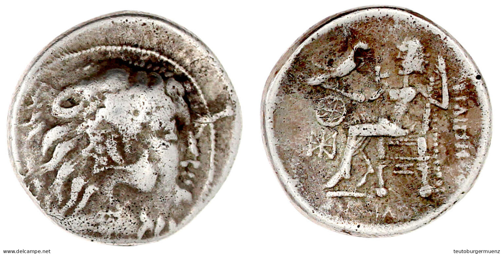 Tetradrachme, Imitation Des Makedonischen Typs Philipp III. Kopf Alexanders Des Großen/Zeus Nikophorou Thront L. 14,44 G - Gauloises