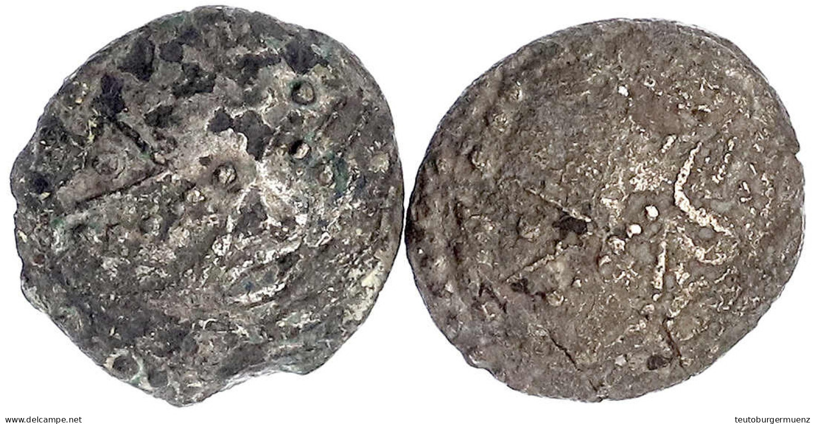 2 X Tetradrachme, Typ "Schnabelpferd", 2./1. Jh. V. Chr. Unbest. Mzst. In Den Südkarpaten. Stilisierter Kopf/Pferd L. Be - Galle