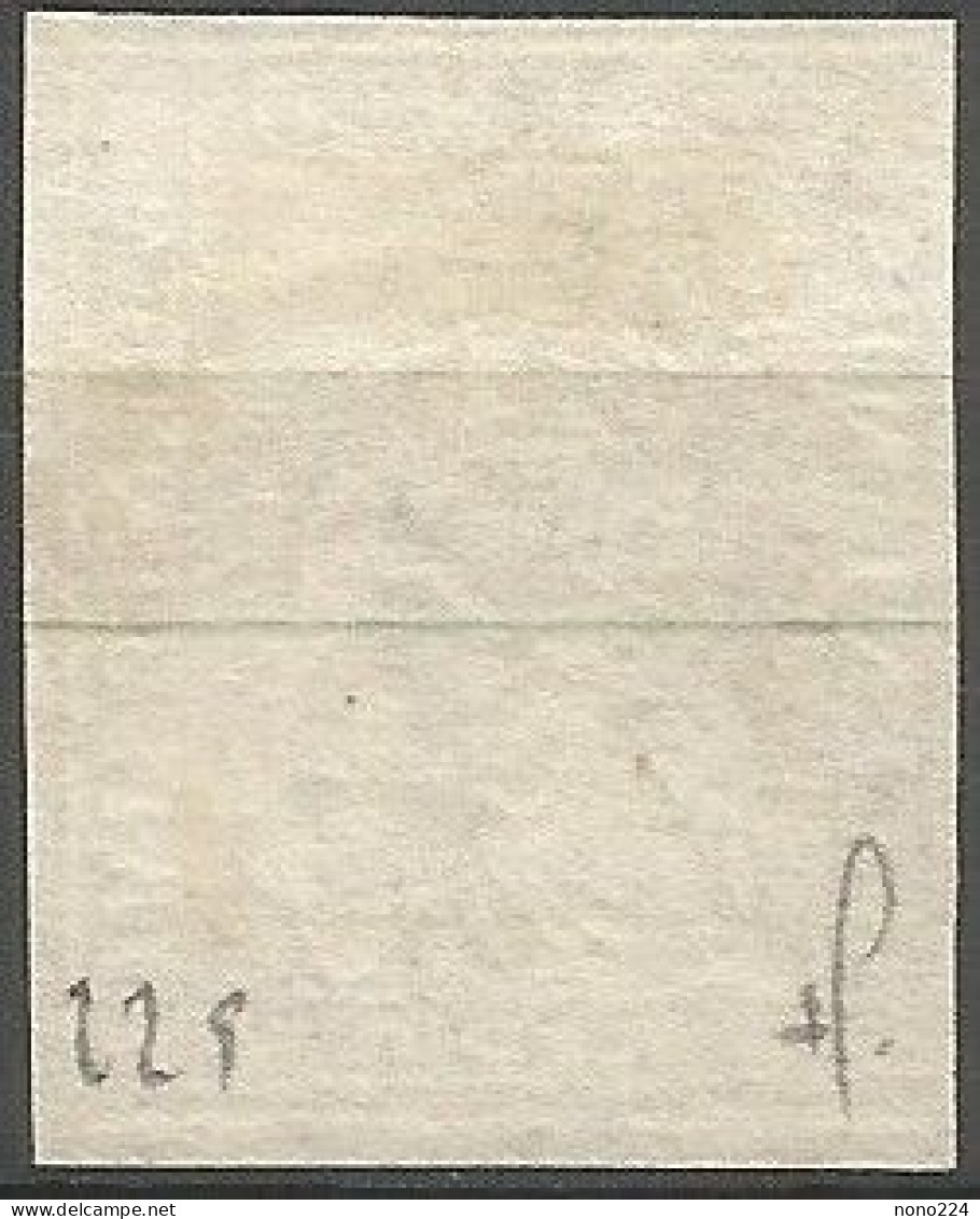 Timbre De 1857/62 ( Strubel / N°22G / Signé Marchand ) - Used Stamps