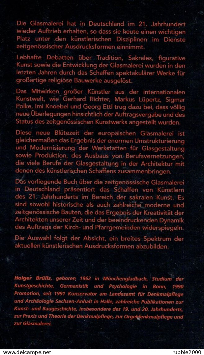 ZEITGENÖSSISCHE GLASMALEREI IN DEUTSCHLAND 2012 HOLGER BRULLS CENTRE INTERNATIONAL DU VITRAIL DE CHARTRES - Kunstführer